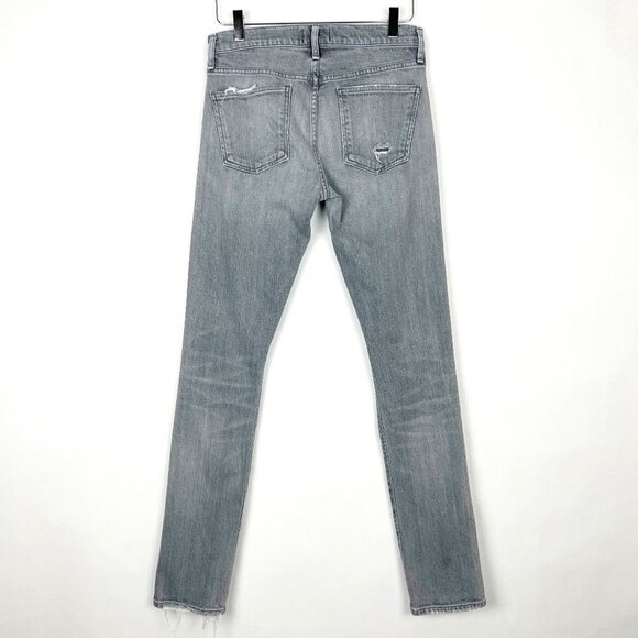 Agolde Jeans Women's 30 Grey Mid-Rise Skinny Distressed Premium Denim - Picture 15 of 16